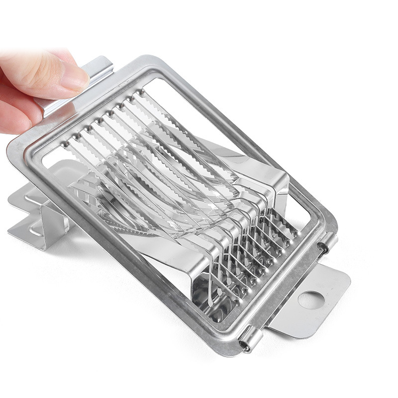 ORANGLES Stainless Steel Egg Cutter – Multi‑Purpose Kitchen Gadget for Perfect Slices - detailed closeup view - illustrating benefits - Image 3 of 3 | created for all | Shop Stainless Steel Egg Cutter – Multi‑Purpose Kitchen Gadget for Perfect Slices North Carolina | Free Shipping ORANGLES
