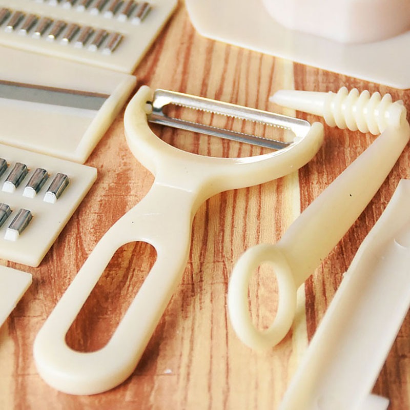 ORANGLES 11‑piece Vegetable Chopper Set – Multi‑function Household Gadget with Garlic & Ginger Crusher - high resolution display - exposing craftsmanship - Image 2 of 2 | built for everyone | 11‑piece Vegetable Chopper Set – Multi‑function Household Gadget with Garlic & Ginger Crusher for sale Georgia | Free Shipping ORANGLES