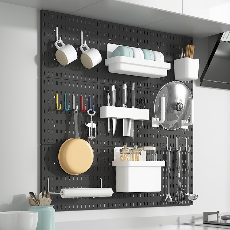 Hole‑Free Kitchen Storage Rack – Plate Organizer Shelf