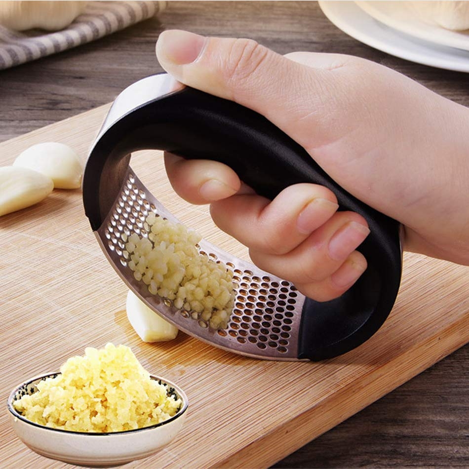 Stainless Steel Garlic Masher & Kitchen Gadget