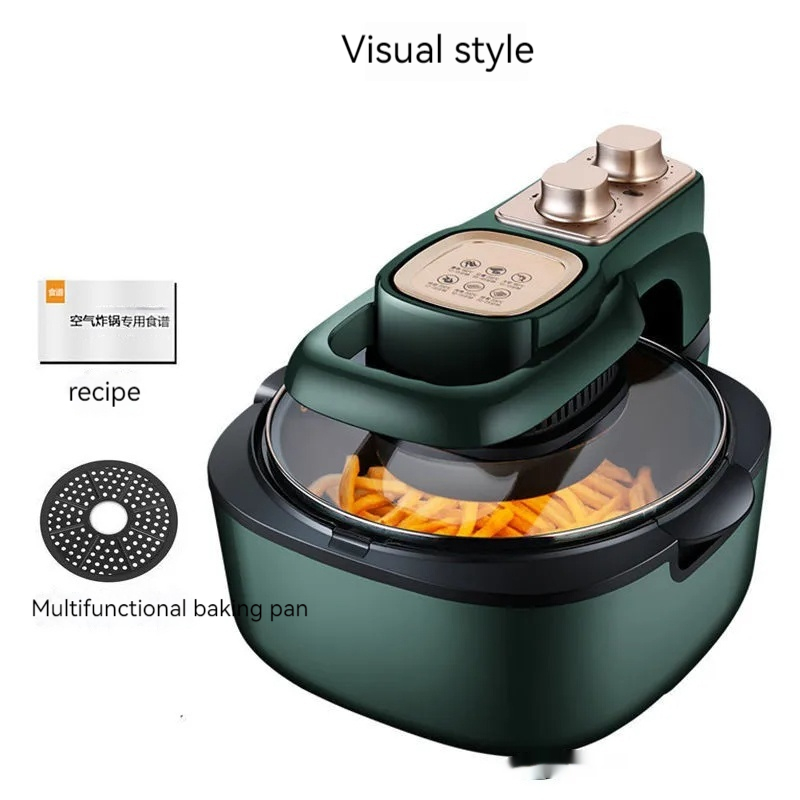 ORANGLES Large Caliber Fully Automatic Home Air Fryer - full product showcase - displaying specifications - Image 5 of 6 | adapts to any space | Large Caliber Fully Automatic Home Air Fryer deal New Jersey | Free Shipping ORANGLES