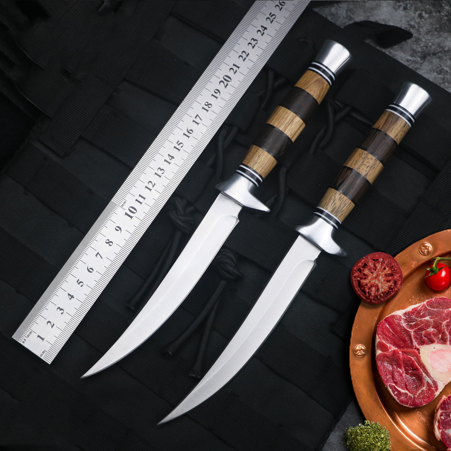 ORANGLES Household Stainless Steel Fruit Knife - detailed closeup view - illustrating benefits - Image 3 of 4 | created for all | Shop Household Stainless Steel Fruit Knife North Carolina | Free Shipping ORANGLES