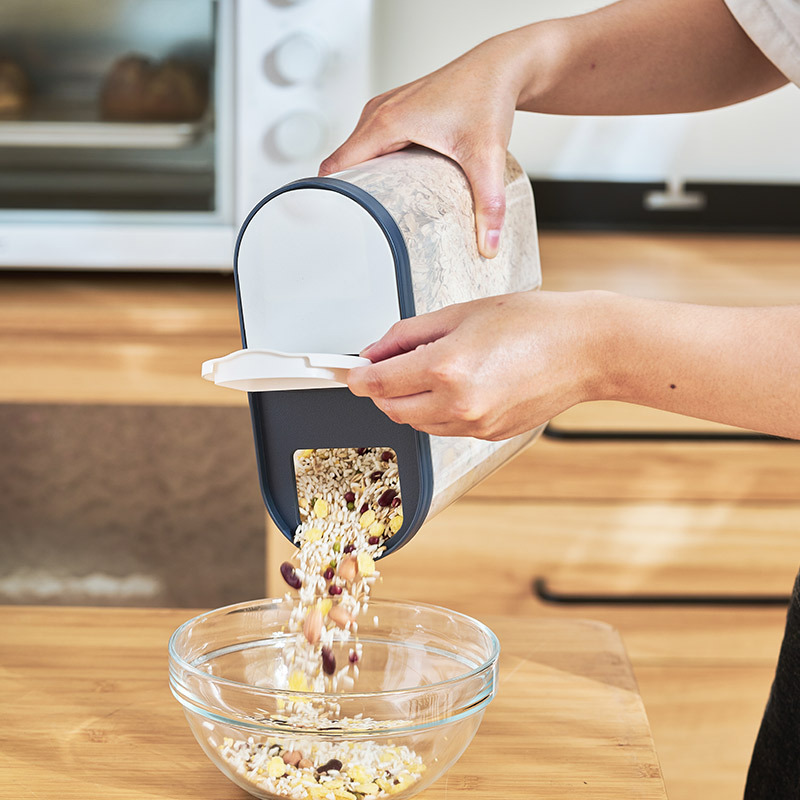 ORANGLES Sealed Grain Storage Jar – Household Compartment - detailed closeup view - illustrating benefits - Image 3 of 5 | created for all | Shop Sealed Grain Storage Jar – Household Compartment North Carolina | Free Shipping ORANGLES