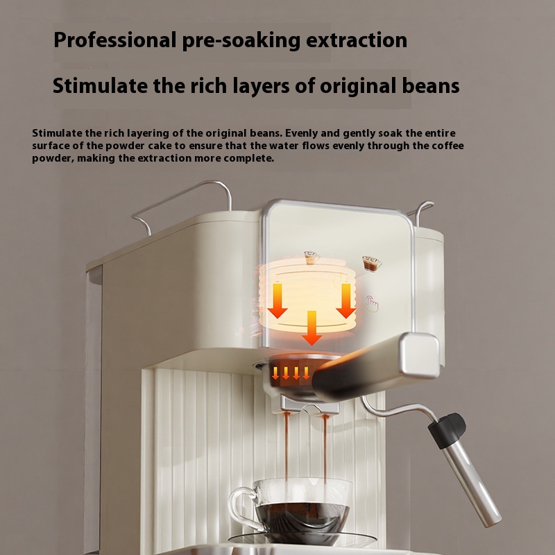 ORANGLES Italian Coffee Machine – Semi‑Automatic High Pressure - detailed closeup view - illustrating benefits - Image 3 of 5 | created for all | Shop Italian Coffee Machine – Semi‑Automatic High Pressure North Carolina | Free Shipping ORANGLES