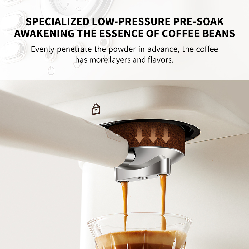 ORANGLES Italian‑Style Coffee Machine – Authentic Espresso at Home - detailed closeup view - illustrating benefits - Image 3 of 5 | created for all | Shop Italian‑Style Coffee Machine – Authentic Espresso at Home North Carolina | Free Shipping ORANGLES