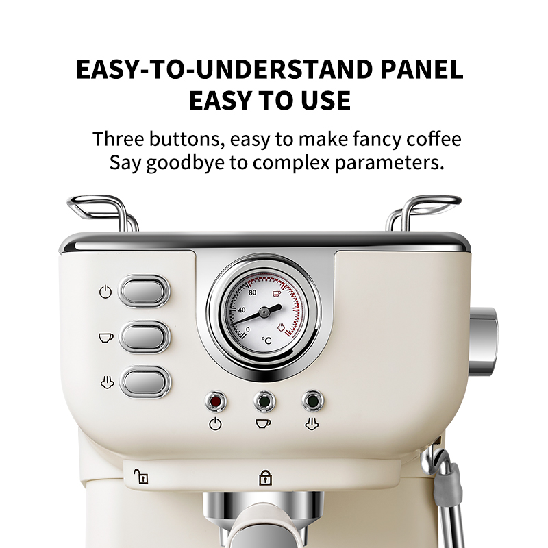 ORANGLES Italian‑Style Coffee Machine – Authentic Espresso at Home - angled perspective - presenting advantages - Image 4 of 5 | fits any environment | Purchase Italian‑Style Coffee Machine – Authentic Espresso at Home Michigan | Free Shipping ORANGLES