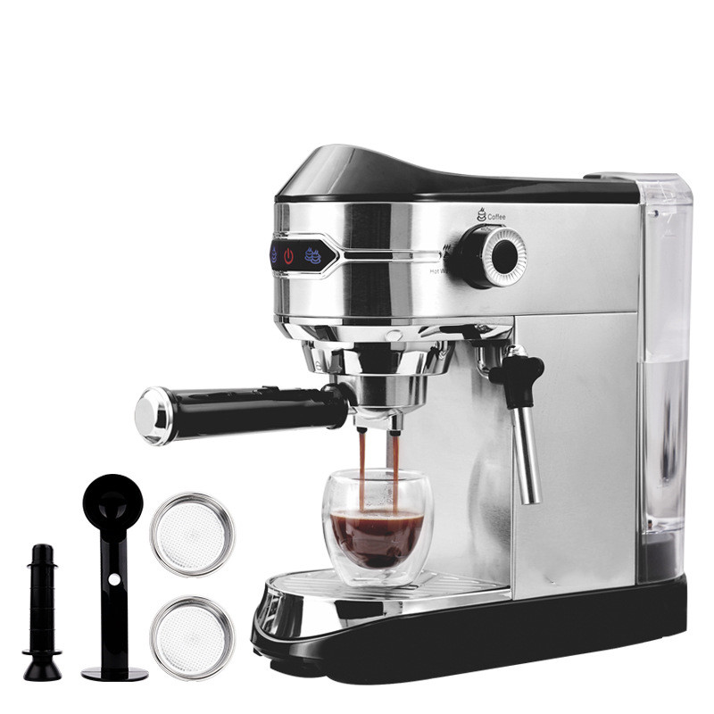 Small Semi‑Automatic Coffee Machine – Steam Wand Frother