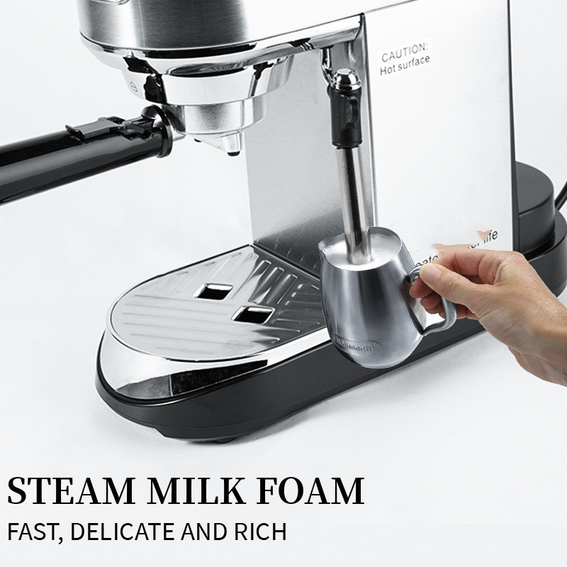 ORANGLES Small Semi‑Automatic Coffee Machine – Steam Wand Frother - detailed closeup view - illustrating benefits - Image 3 of 5 | created for all | Shop Small Semi‑Automatic Coffee Machine – Steam Wand Frother North Carolina | Free Shipping ORANGLES