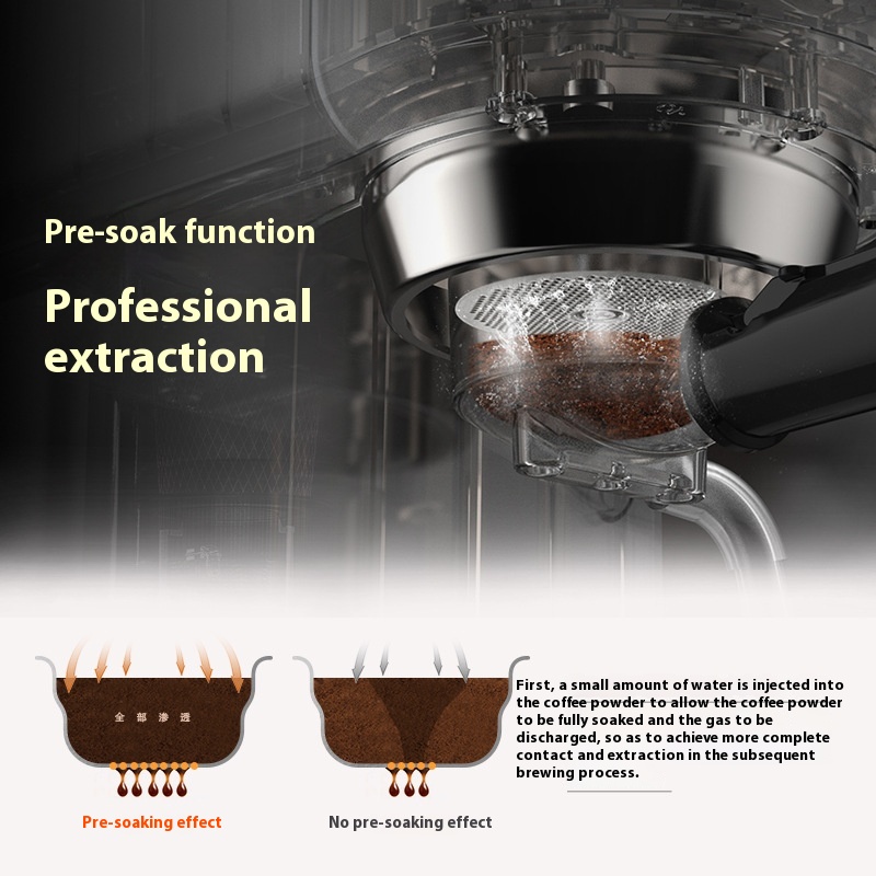 ORANGLES Italian American Coffee Machine – Hot & Cold Semi‑Automatic - detailed closeup view - illustrating benefits - Image 3 of 5 | created for all | Shop Italian American Coffee Machine – Hot & Cold Semi‑Automatic North Carolina | Free Shipping ORANGLES