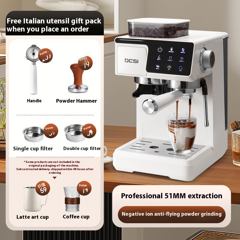 ORANGLES Double Extraction Coffee Machine – Espresso & Steam Milk - high resolution display - exposing craftsmanship - Image 2 of 4 | built for everyone | Double Extraction Coffee Machine – Espresso & Steam Milk for sale Georgia | Free Shipping ORANGLES