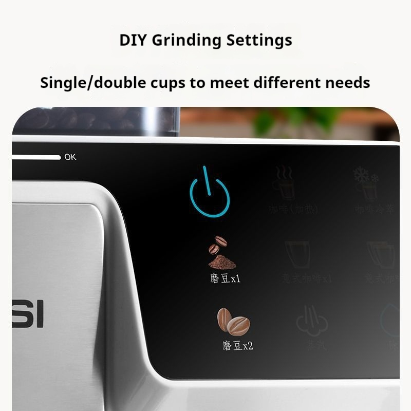 ORANGLES Double Extraction Coffee Machine – Espresso & Steam Milk - detailed closeup view - illustrating benefits - Image 3 of 4 | created for all | Shop Double Extraction Coffee Machine – Espresso & Steam Milk North Carolina | Free Shipping ORANGLES