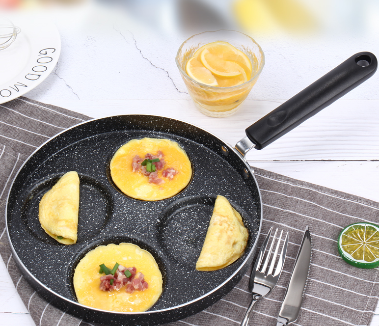 ORANGLES Nonstick Egg & Pancake Pan – 4‑Cup Gas Stove Cookware - high resolution display - exposing craftsmanship - Image 2 of 5 | built for everyone | Nonstick Egg & Pancake Pan – 4‑Cup Gas Stove Cookware for sale Georgia | Free Shipping ORANGLES
