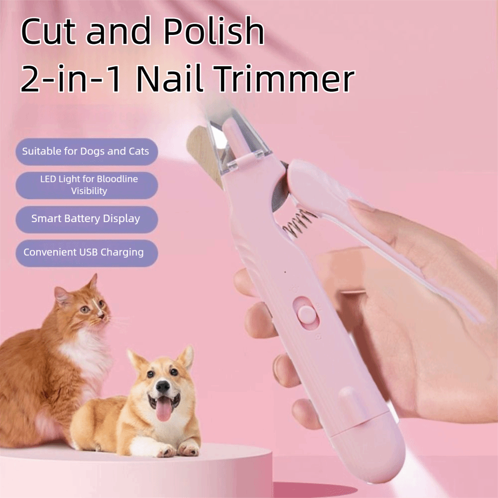 ORANGLES 2‑in‑1 Pet Nail Clippers – LED Dog & Cat Trimmer - high resolution display - exposing craftsmanship - Image 2 of 6 | built for everyone | 2‑in‑1 Pet Nail Clippers – LED Dog & Cat Trimmer for sale Georgia | Free Shipping ORANGLES