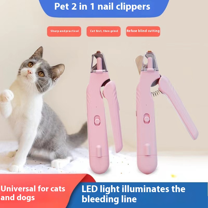 ORANGLES 2‑in‑1 Pet Nail Clippers – LED Dog & Cat Trimmer - angled perspective - presenting advantages - Image 4 of 6 | fits any environment | Purchase 2‑in‑1 Pet Nail Clippers – LED Dog & Cat Trimmer Michigan | Free Shipping ORANGLES