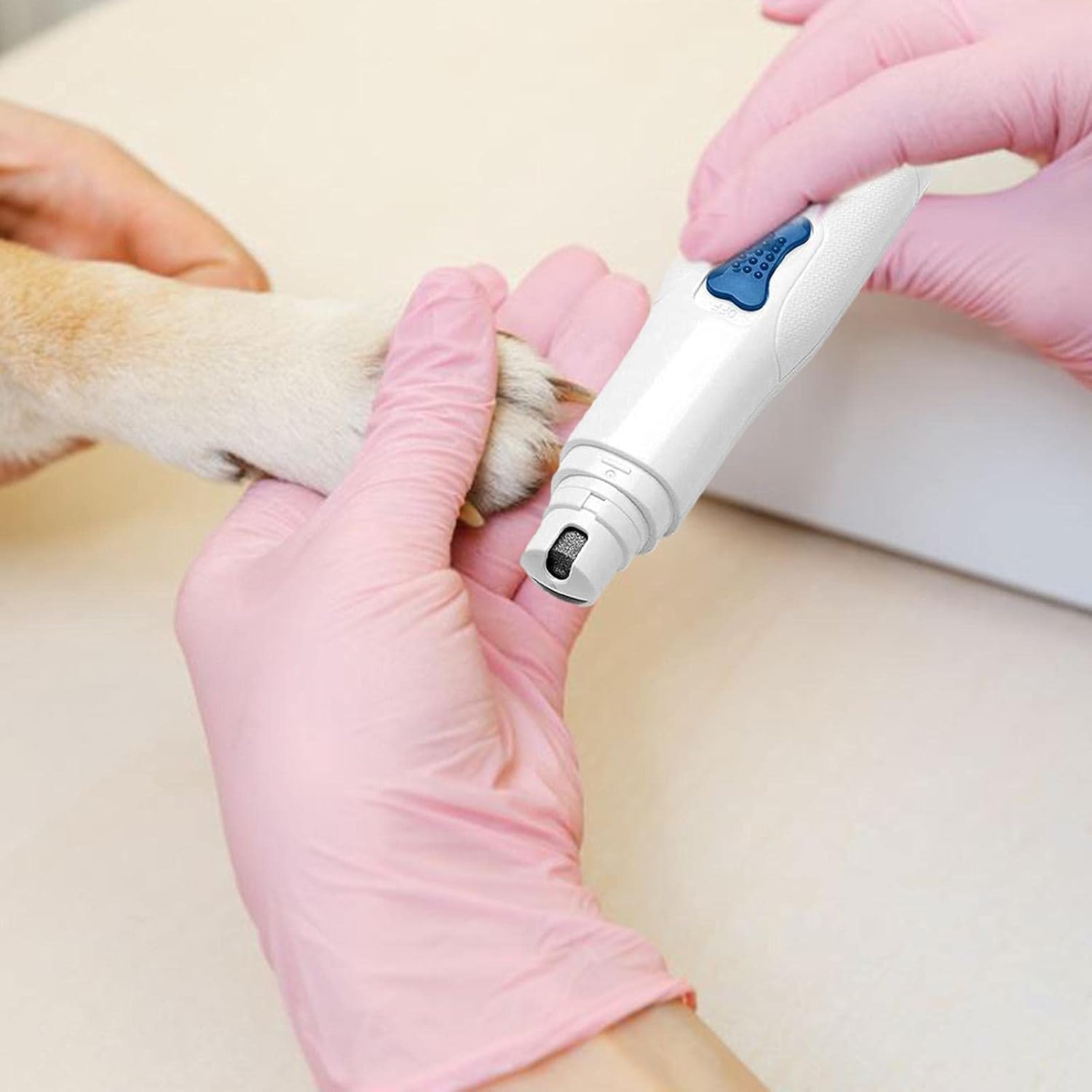 ORANGLES Electric Pet Nail Polisher – Automatic & Rechargeable - detailed closeup view - illustrating benefits - Image 3 of 6 | created for all | Shop Electric Pet Nail Polisher – Automatic & Rechargeable North Carolina | Free Shipping ORANGLES