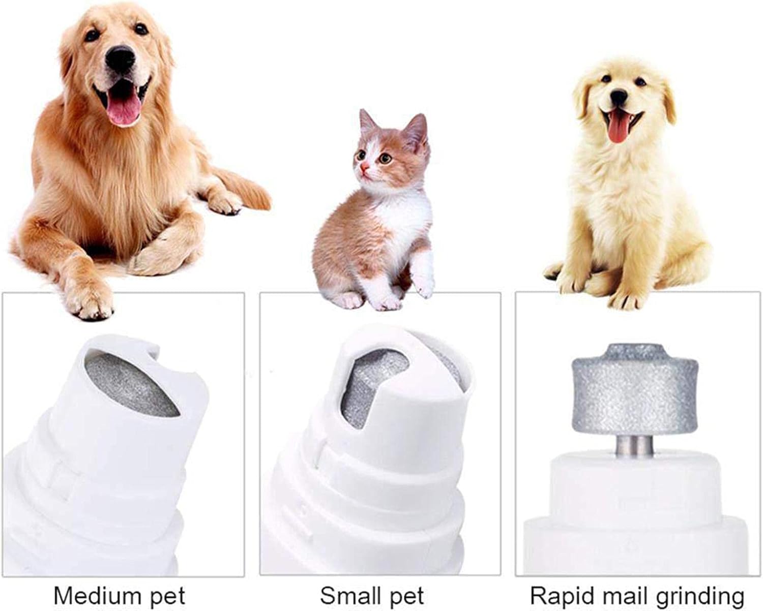 ORANGLES Electric Pet Nail Polisher – Automatic & Rechargeable - elegant presentation - exhibiting components - Image 6 of 6 | ideal for home | Discount on Electric Pet Nail Polisher – Automatic & Rechargeable Virginia | Free Shipping ORANGLES