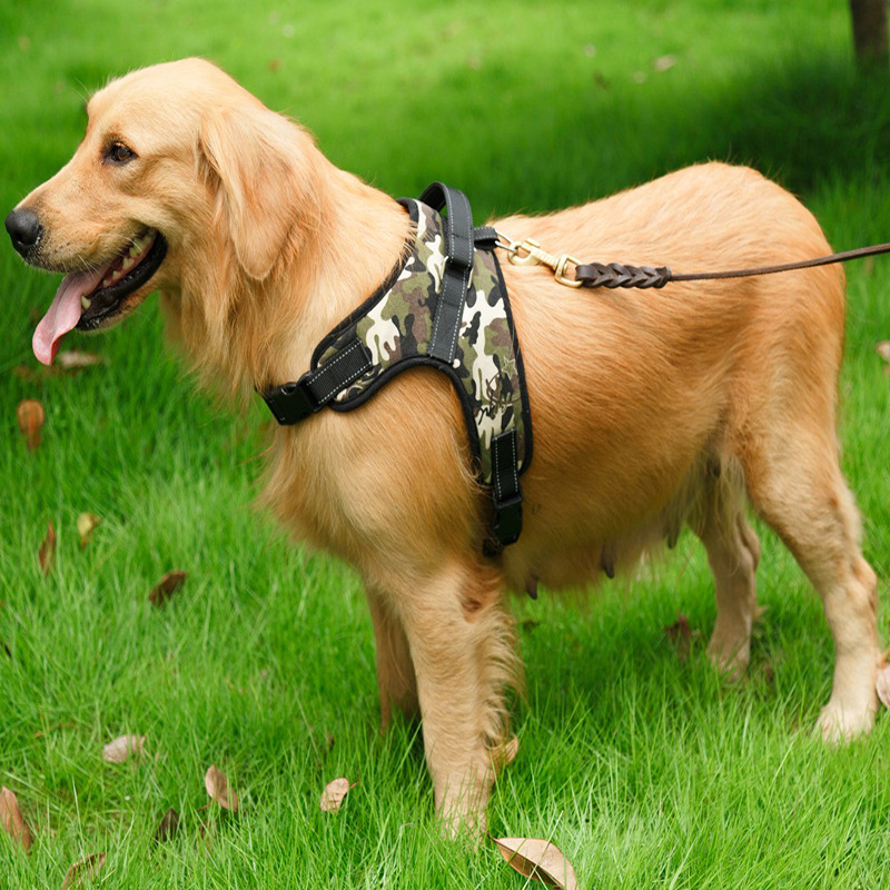 Pet Saddle Chest Strap Camouflage Outdoor Dog Vest