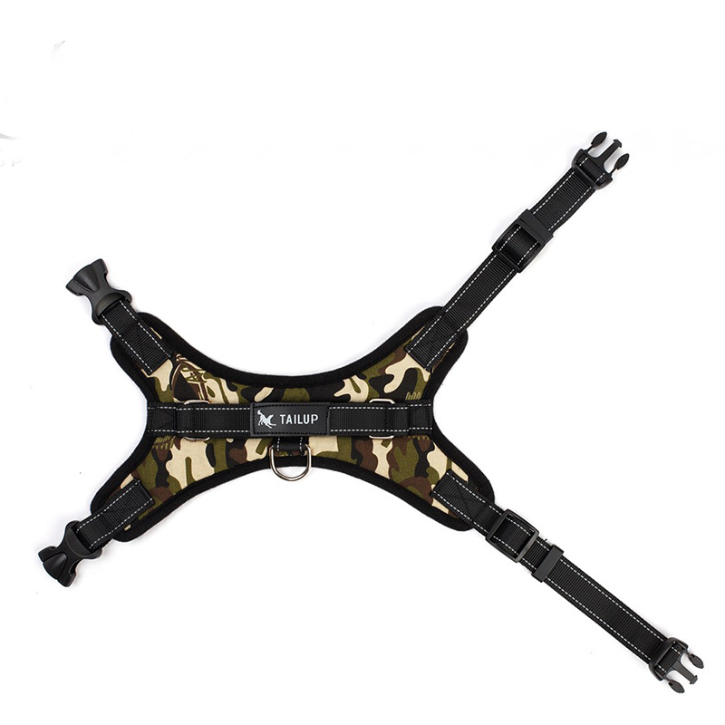 ORANGLES Pet Saddle Chest Strap Camouflage Outdoor Dog Vest - high resolution display - exposing craftsmanship - Image 2 of 4 | built for everyone | Pet Saddle Chest Strap Camouflage Outdoor Dog Vest for sale Georgia | Free Shipping ORANGLES