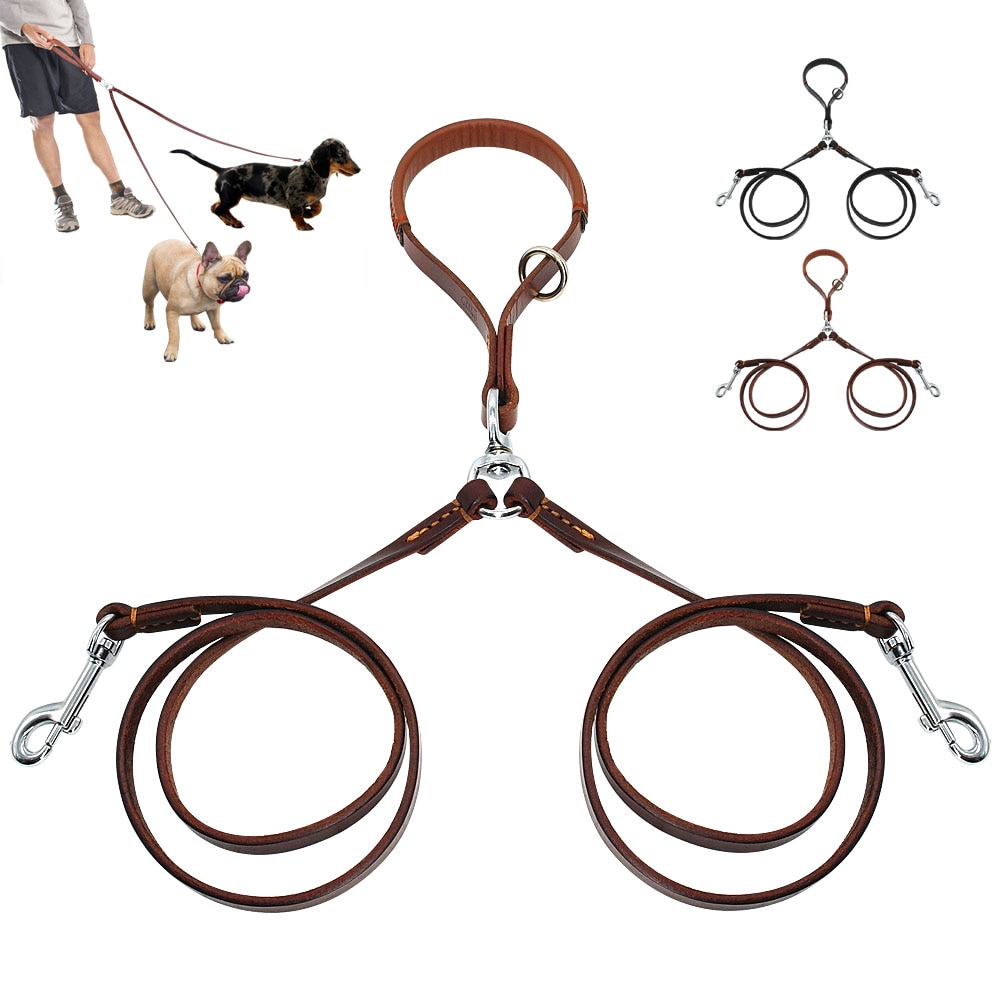 2 Way Dog Leash Dual Pet Walking Strap