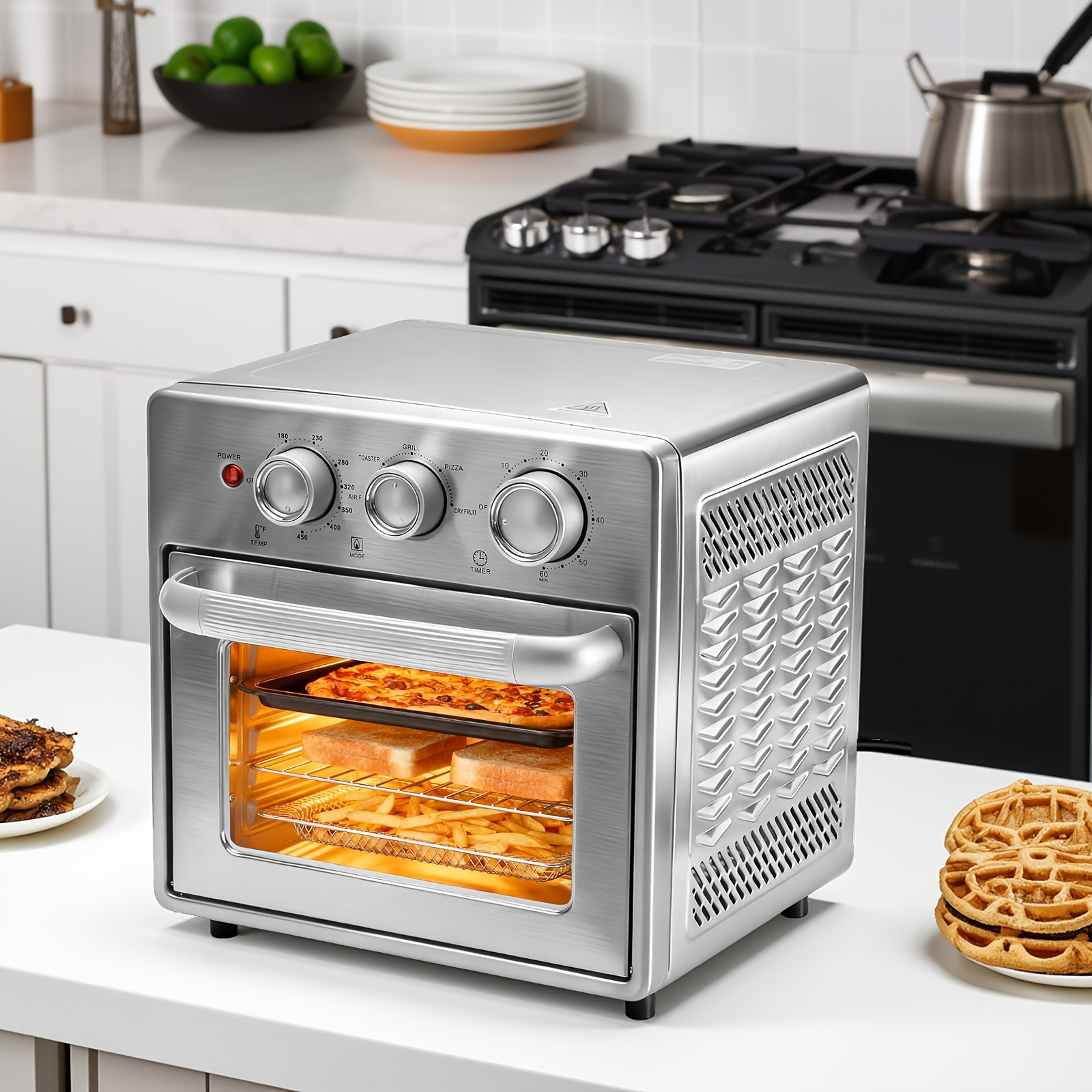 Air Fryer Oven Combo – 16.9 Gallon Countertop Stainless Steel