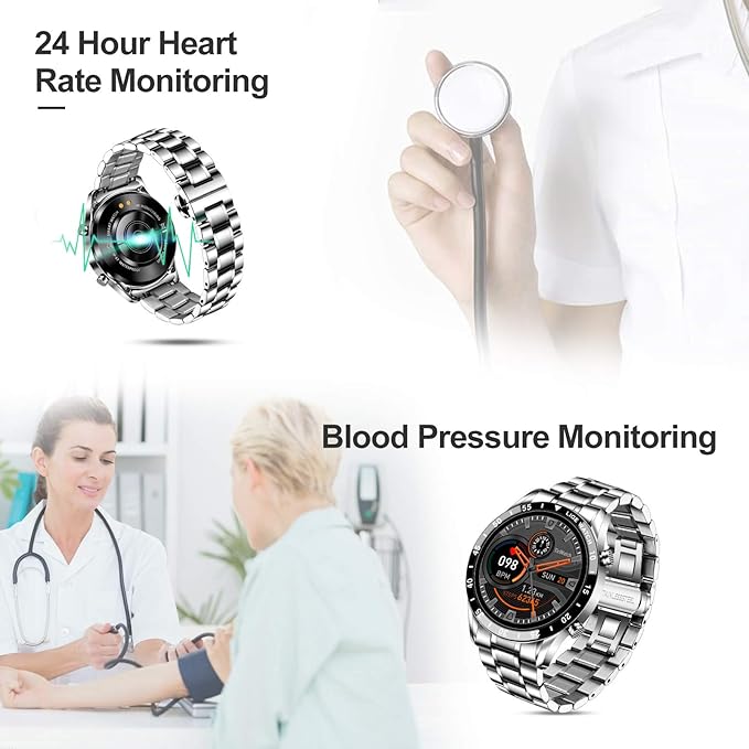 ORANGLES Multifunctional Smart Watch With Bluetooth Call And Health Monitoring - angled perspective - presenting advantages - Image 4 of 6 | fits any environment | Purchase Multifunctional Smart Watch With Bluetooth Call And Health Monitoring Michigan | Free Shipping ORANGLES