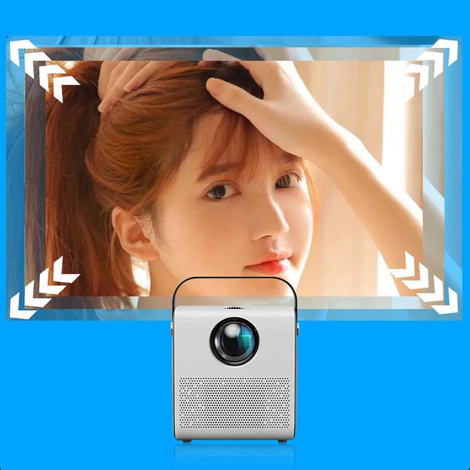 ORANGLES 1080P HD Portable Projector For Home Theater And Travel - full product showcase - displaying specifications - Image 5 of 5 | adapts to any space | 1080P HD Portable Projector For Home Theater And Travel deal New Jersey | Free Shipping ORANGLES