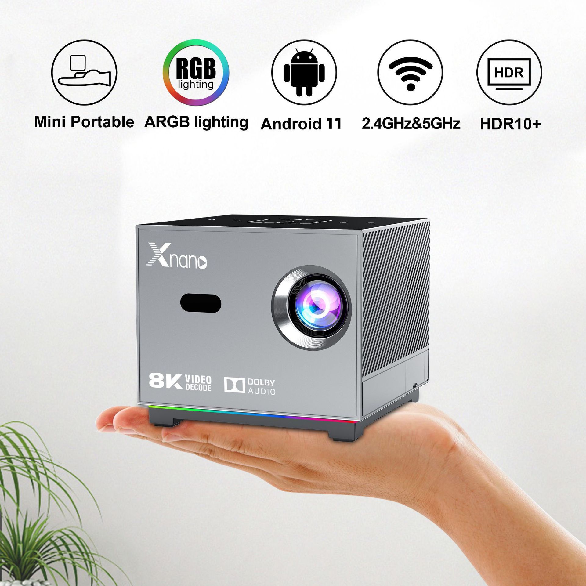 ORANGLES Mini Portable Projector For Office And Home Theater - high resolution display - exposing craftsmanship - Image 2 of 4 | built for everyone | Mini Portable Projector For Office And Home Theater for sale Georgia | Free Shipping ORANGLES