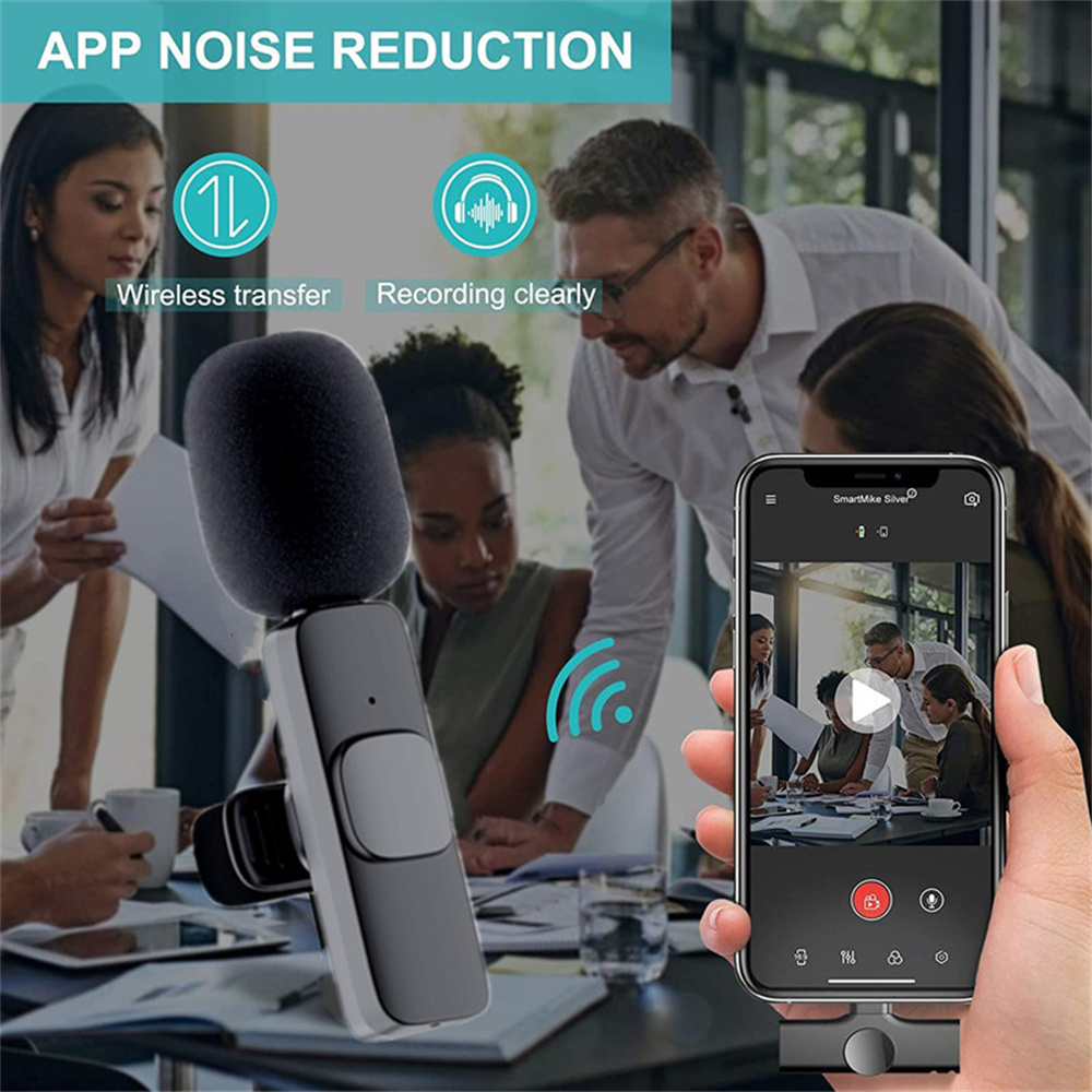 ORANGLES Wireless Lavalier Mini Microphone For iPhone And Android - elegant presentation - exhibiting components - Image 6 of 6 | ideal for home | Discount on Wireless Lavalier Mini Microphone For iPhone And Android Virginia | Free Shipping ORANGLES