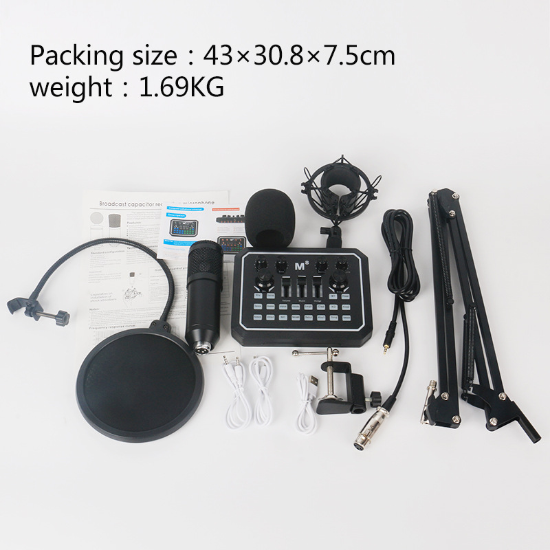 ORANGLES Aluminum Condenser Microphone Set With Sound Card - detailed closeup view - illustrating benefits - Image 3 of 4 | created for all | Shop Aluminum Condenser Microphone Set With Sound Card North Carolina | Free Shipping ORANGLES