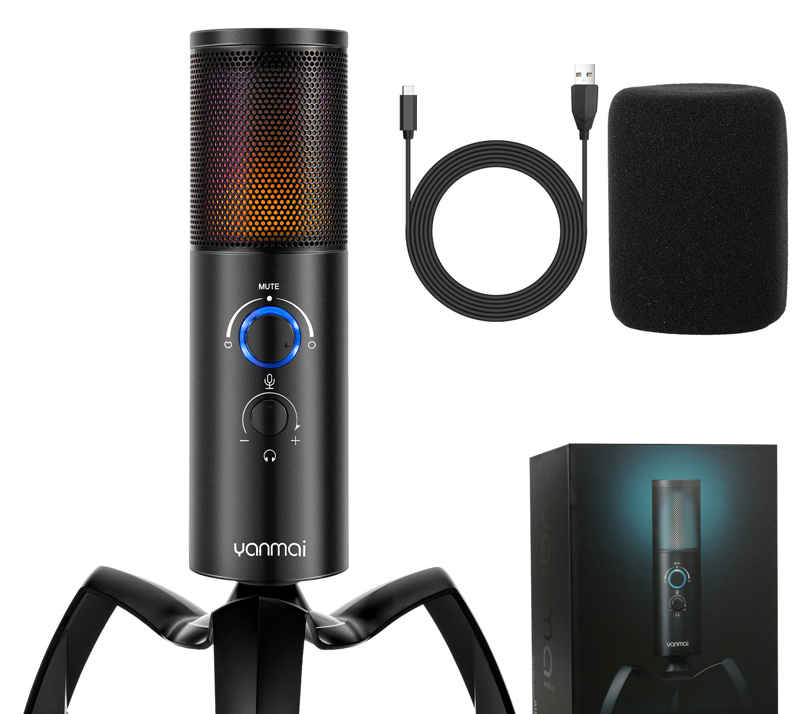 Q18 Two Directional Karaoke Condenser Microphone For Recording