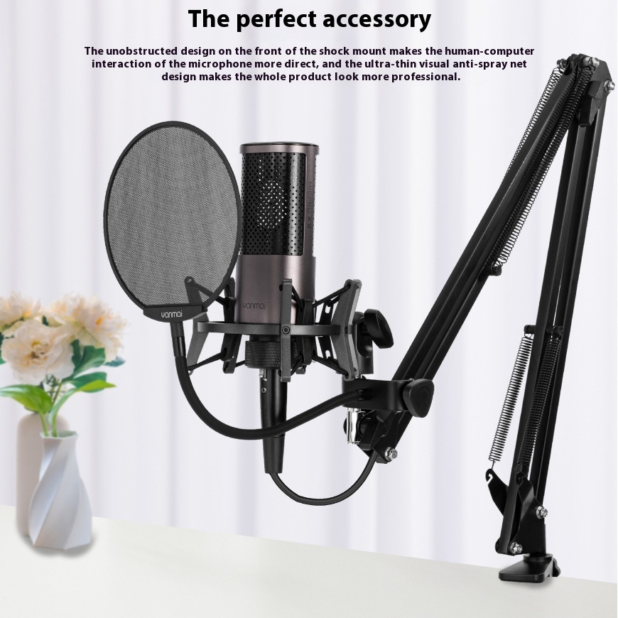 ORANGLES Mobile Phone And Computer Karaoke Recording Microphone - full product showcase - displaying specifications - Image 5 of 5 | adapts to any space | Mobile Phone And Computer Karaoke Recording Microphone deal New Jersey | Free Shipping ORANGLES