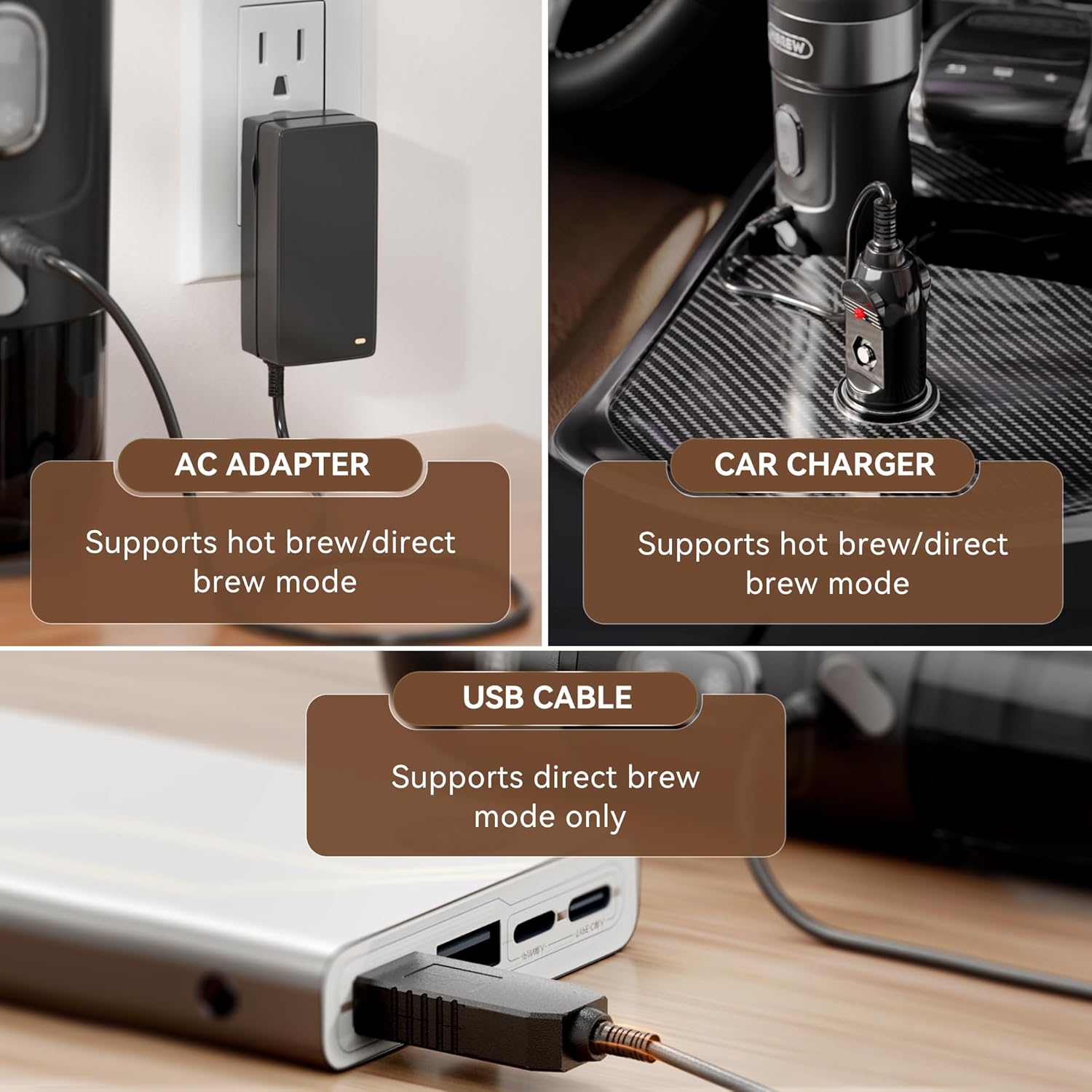 ORANGLES Black Alloy Portable Coffee Maker For Travel And Home - angled perspective - presenting advantages - Image 4 of 6 | fits any environment | Purchase Black Alloy Portable Coffee Maker For Travel And Home Michigan | Free Shipping ORANGLES