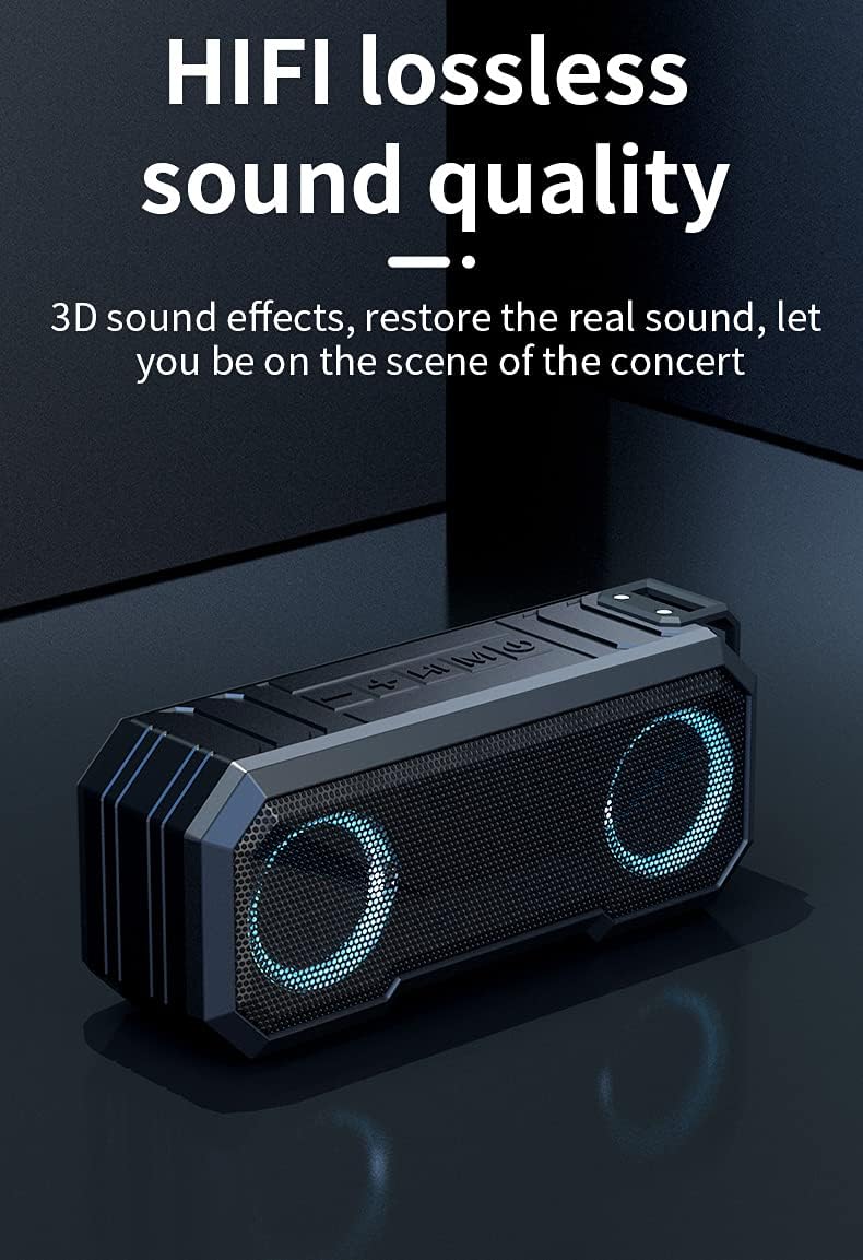 ORANGLES Waterproof Outdoor Wireless Speaker With Dual Speakers And Power Bank - angled perspective - presenting advantages - Image 4 of 5 | fits any environment | Purchase Waterproof Outdoor Wireless Speaker With Dual Speakers And Power Bank Michigan | Free Shipping ORANGLES