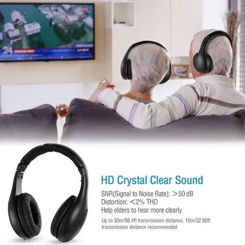ORANGLES Wireless RF HiFi Over Ear Headphones With Transmitter And Receiver - elegant presentation - exhibiting components - Image 6 of 6 | ideal for home | Discount on Wireless RF HiFi Over Ear Headphones With Transmitter And Receiver Virginia | Free Shipping ORANGLES