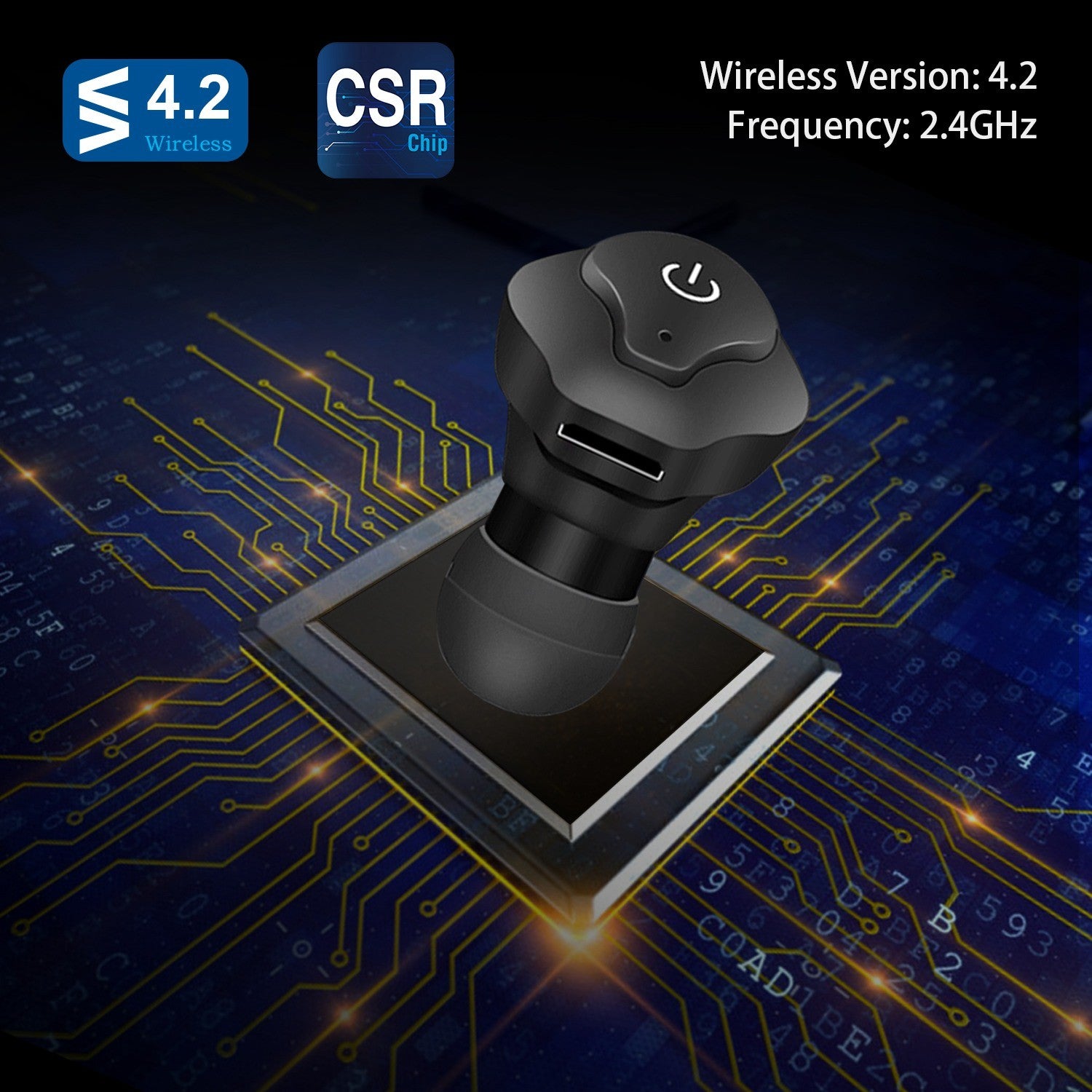 ORANGLES True Wireless Earbuds CSR V4.2 In Ear Stereo Headsets IP44 Waterproof Apt X TWS Headphones Noise Cancelling - high resolution display - exposing craftsmanship - Image 2 of 6 | built for everyone | True Wireless Earbuds CSR V4.2 In Ear Stereo Headsets IP44 Waterproof Apt X TWS Headphones Noise Cancelling for sale Georgia | Free Shipping ORANGLES