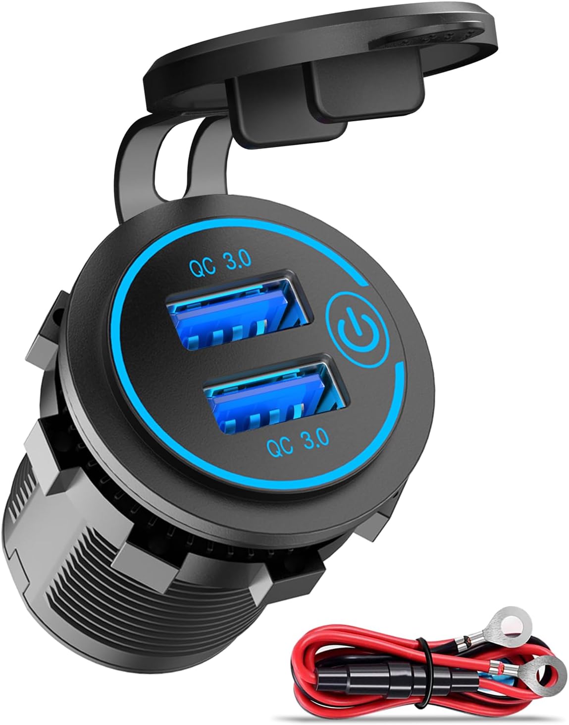 Car Charger Motorcycle & Boat Dual Fast Charge Adapter
