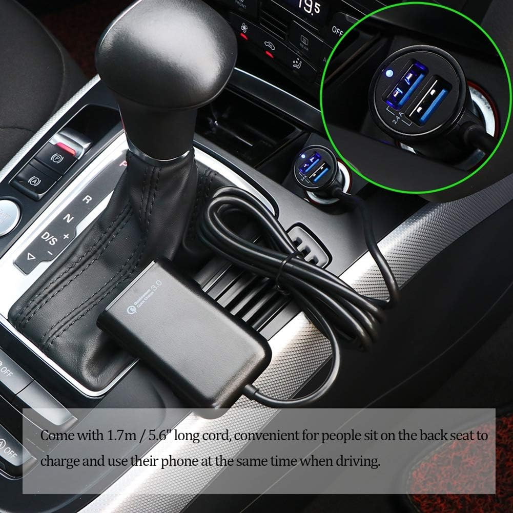 ORANGLES Fast Car Charger Four‑Port Super Quick Charge Adapter - elegant presentation - exhibiting components - Image 6 of 6 | ideal for home | Discount on Fast Car Charger Four‑Port Super Quick Charge Adapter Virginia | Free Shipping ORANGLES