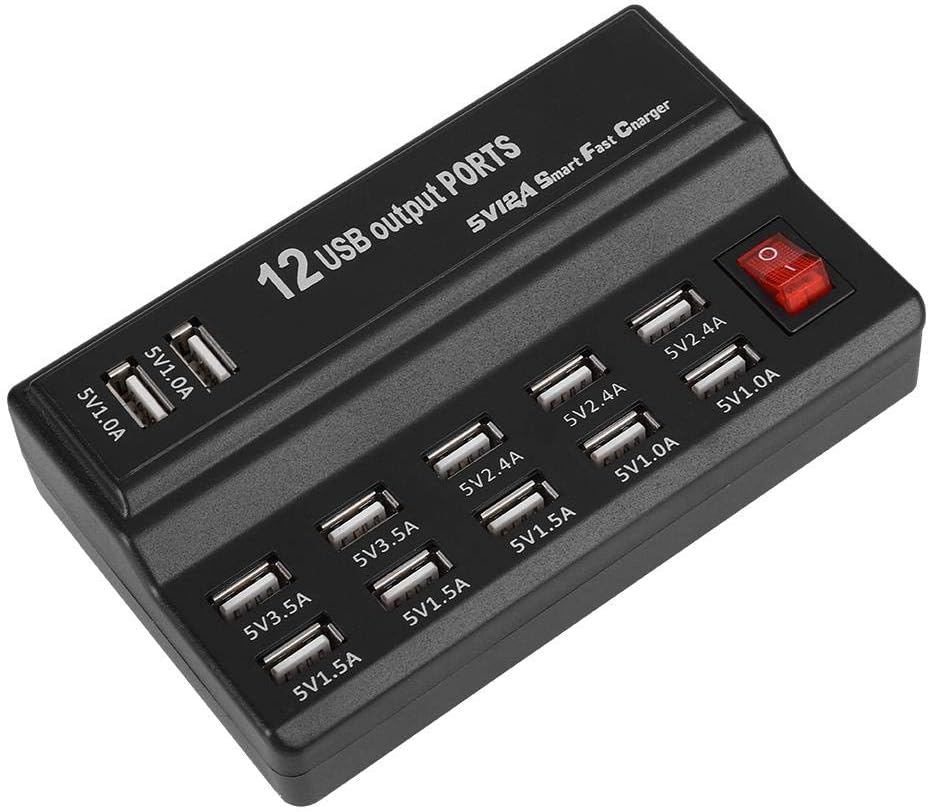 ORANGLES USB Charger 12‑Port Multi‑Device Fast Charging Station - elegant presentation - exhibiting components - Image 6 of 6 | ideal for home | Discount on USB Charger 12‑Port Multi‑Device Fast Charging Station Virginia | Free Shipping ORANGLES