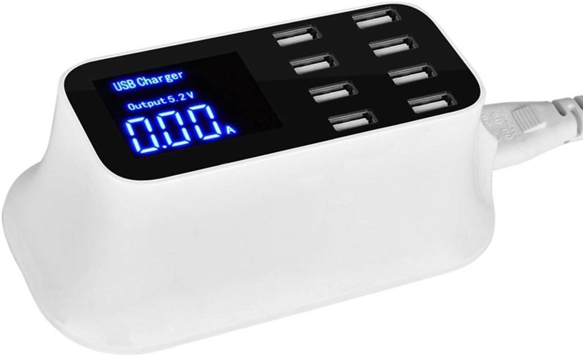 ORANGLES Charging Station 40W 8‑USB Digital Display Fast Charger Hub - high resolution display - exposing craftsmanship - Image 2 of 4 | built for everyone | Charging Station 40W 8‑USB Digital Display Fast Charger Hub for sale Georgia | Free Shipping ORANGLES