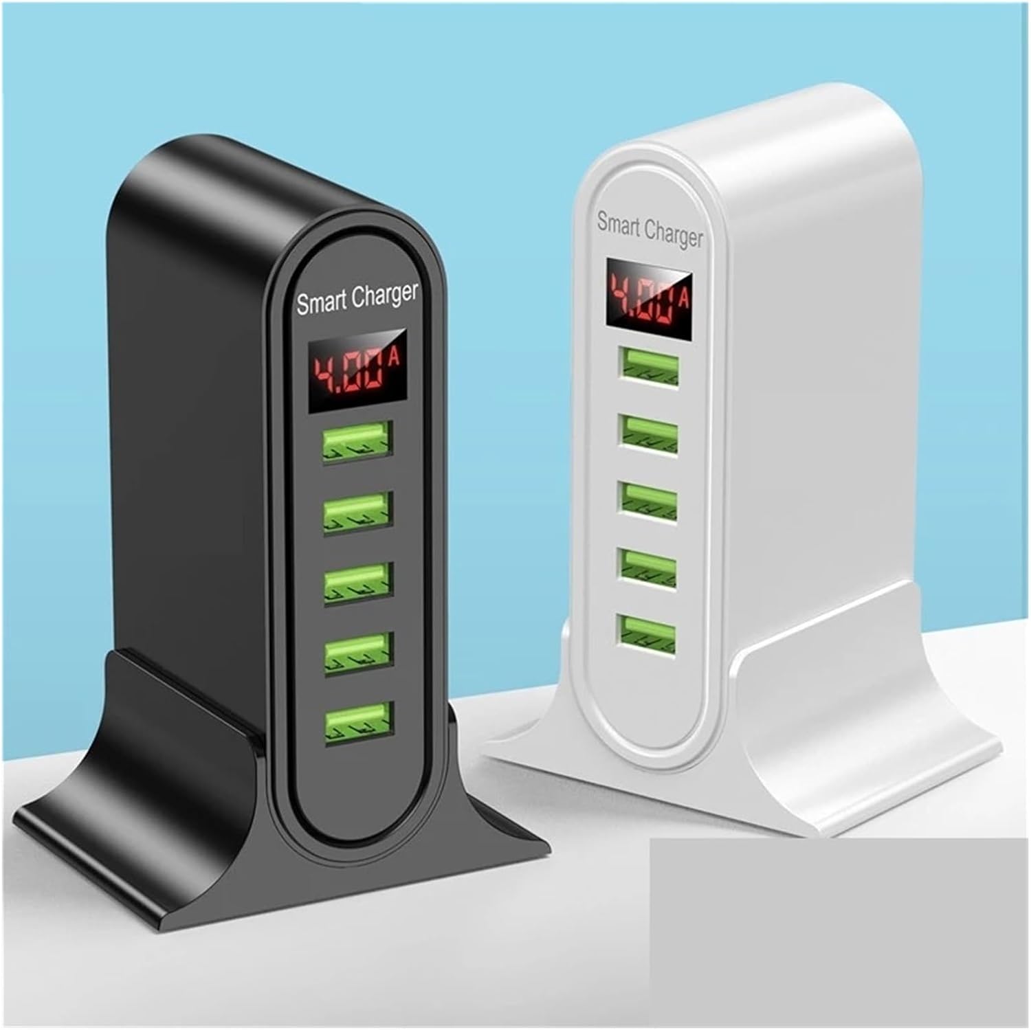 ORANGLES USB Charger Five‑Port Smart Multi‑Device Fast Charging Hub - high resolution display - exposing craftsmanship - Image 2 of 6 | built for everyone | USB Charger Five‑Port Smart Multi‑Device Fast Charging Hub for sale Georgia | Free Shipping ORANGLES