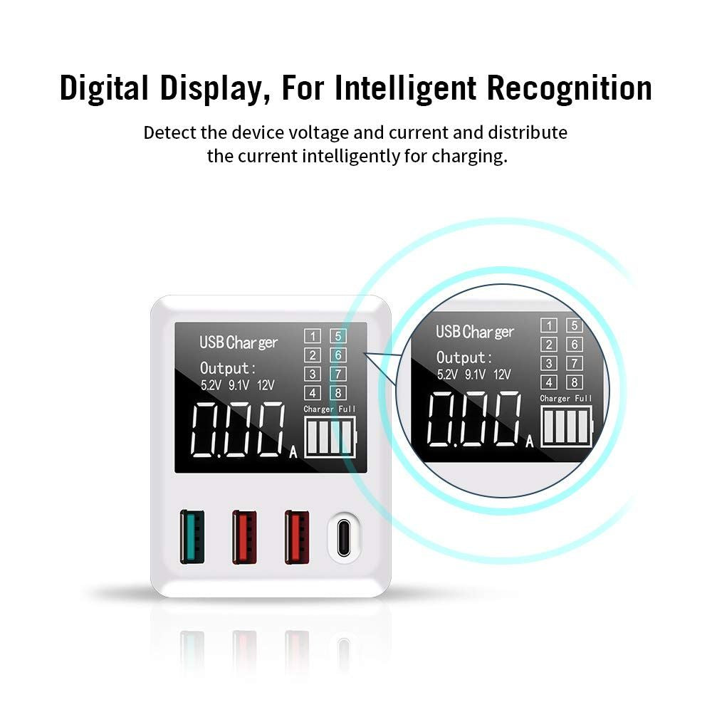 ORANGLES Travel Charger 4‑Port Multi‑Device Fast Charging Head for Portable Convenience - elegant presentation - exhibiting components - Image 6 of 6 | ideal for home | Discount on Travel Charger 4‑Port Multi‑Device Fast Charging Head for Portable Convenience Virginia | Free Shipping ORANGLES