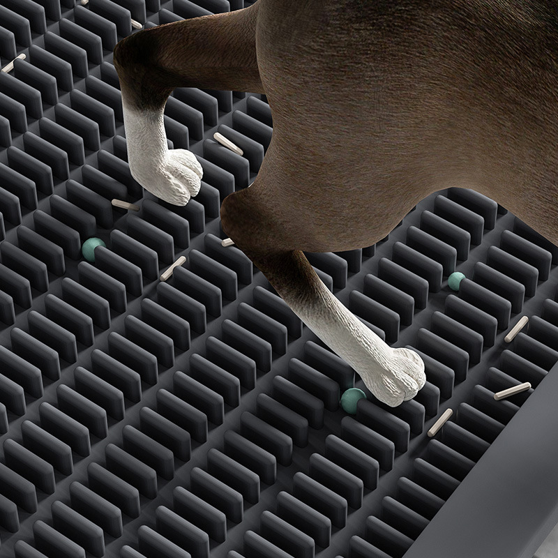 ORANGLES Cat Litter Pedal Mat – Anti‑Slip Litter Box Pad - detailed closeup view - illustrating benefits - Image 3 of 5 | created for all | Shop Cat Litter Pedal Mat – Anti‑Slip Litter Box Pad North Carolina | Free Shipping ORANGLES