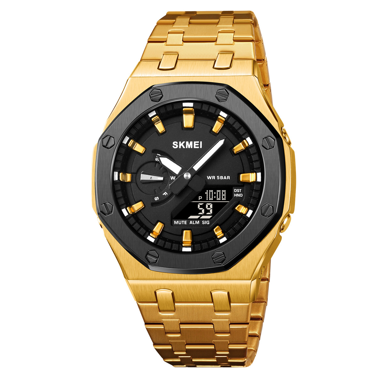 Men’s Creative Multifunction Dual‑Display Business Electronic Watch