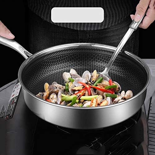 ORANGLES Stainless Steel Non‑Stick Frying Pan – Durable Cookware for Everyday Use - detailed closeup view - illustrating benefits - Image 3 of 5 | created for all | Shop Stainless Steel Non‑Stick Frying Pan – Durable Cookware for Everyday Use North Carolina | Free Shipping ORANGLES