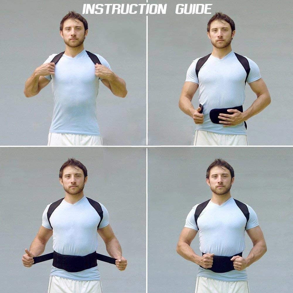 ORANGLES Kyphotone Back Posture Corrector – Shoulder Straight Strap Support - full product showcase - displaying specifications - Image 5 of 5 | adapts to any space | Kyphotone Back Posture Corrector – Shoulder Straight Strap Support deal New Jersey | Free Shipping ORANGLES