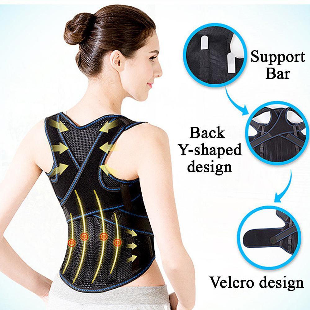 ORANGLES Back & Shoulder Support Body Corrector – Posture Alignment Belt - detailed closeup view - illustrating benefits - Image 3 of 3 | created for all | Shop Back & Shoulder Support Body Corrector – Posture Alignment Belt North Carolina | Free Shipping ORANGLES