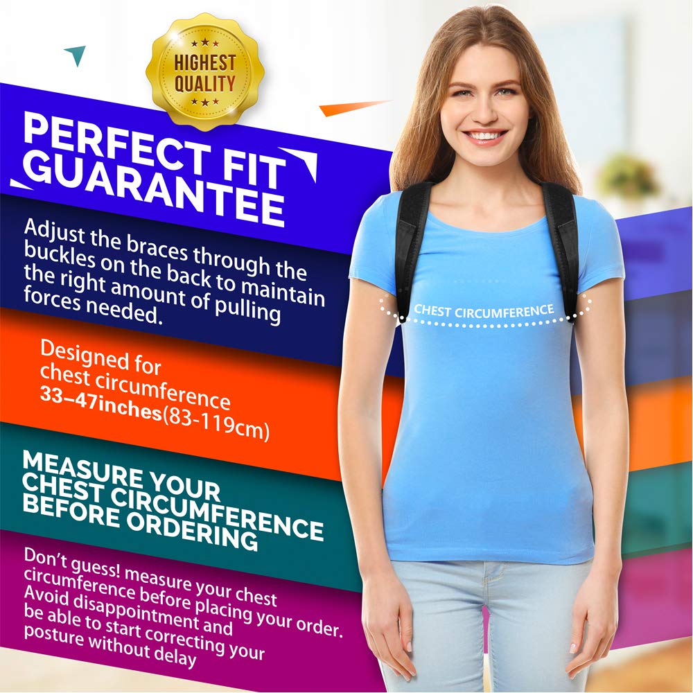 ORANGLES Positive Posture Belt – Back & Shoulder Support for Sitting and Standing - full product showcase - displaying specifications - Image 5 of 6 | adapts to any space | Positive Posture Belt – Back & Shoulder Support for Sitting and Standing deal New Jersey | Free Shipping ORANGLES