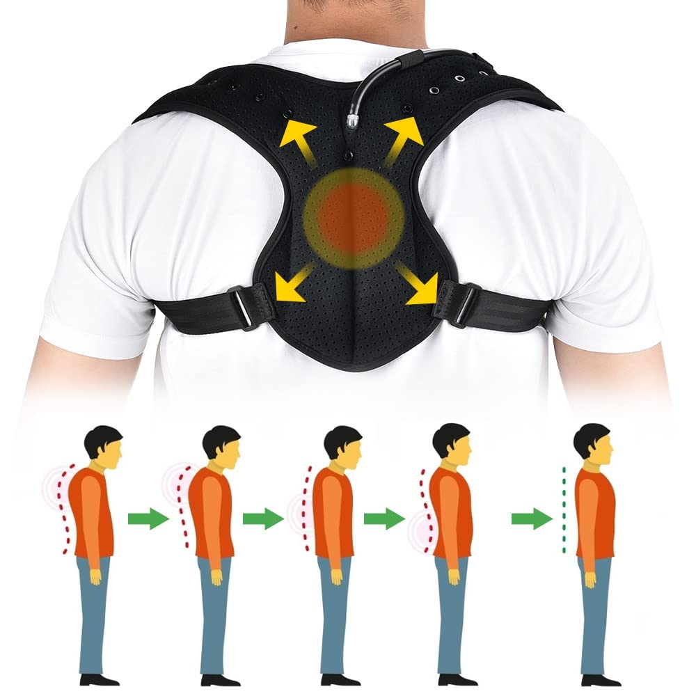 ORANGLES Inflatable Children’s Posture Correction Belt – Adjustable Anti‑Hunchback Sitting Support - detailed closeup view - illustrating benefits - Image 3 of 5 | created for all | Shop Inflatable Children’s Posture Correction Belt – Adjustable Anti‑Hunchback Sitting Support North Carolina | Free Shipping ORANGLES