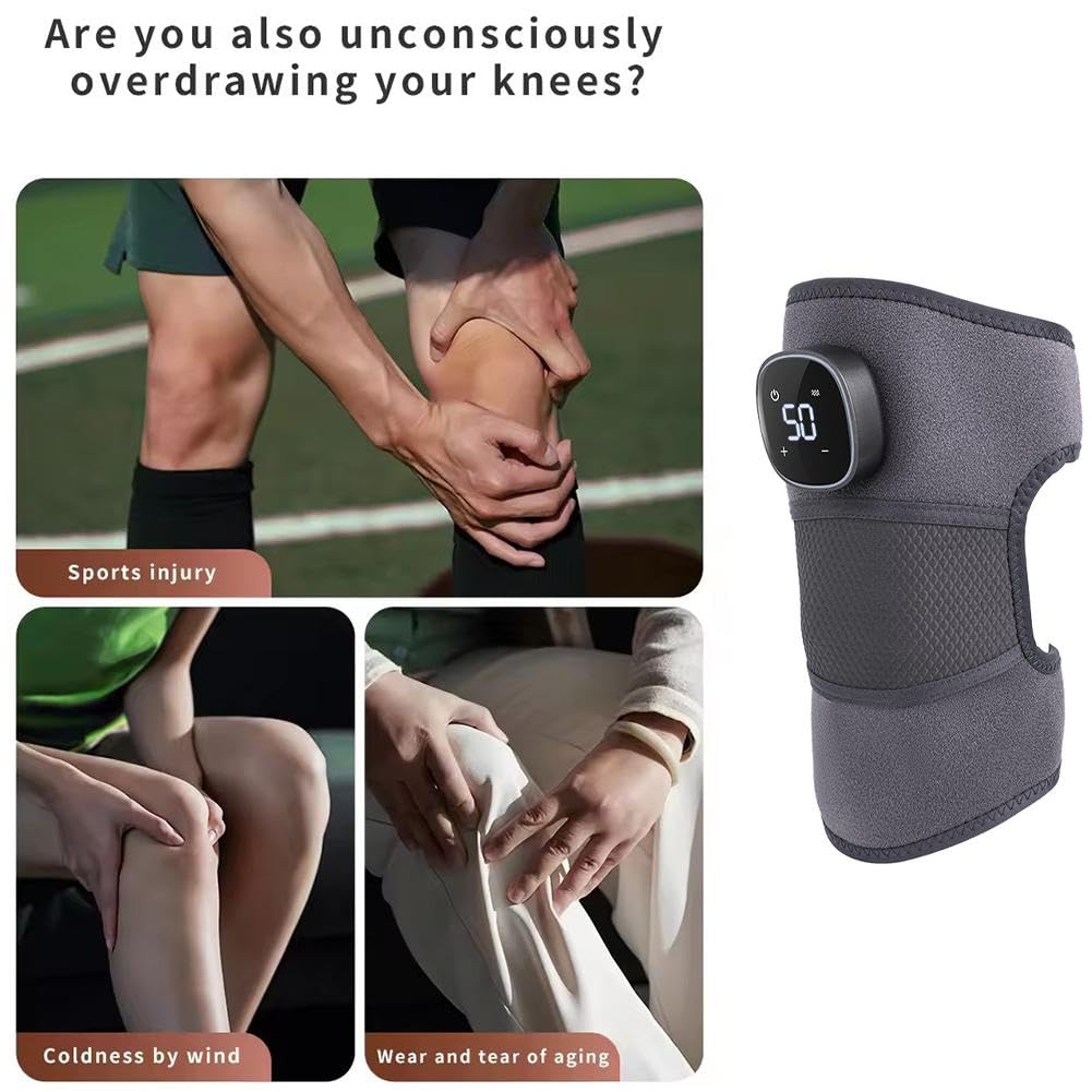 ORANGLES Knee Pads Warm Electric Heating Adjustable Therapy for Pain Relief and Comfort - detailed closeup view - illustrating benefits - Image 3 of 4 | created for all | Shop Knee Pads Warm Electric Heating Adjustable Therapy for Pain Relief and Comfort North Carolina | Free Shipping ORANGLES