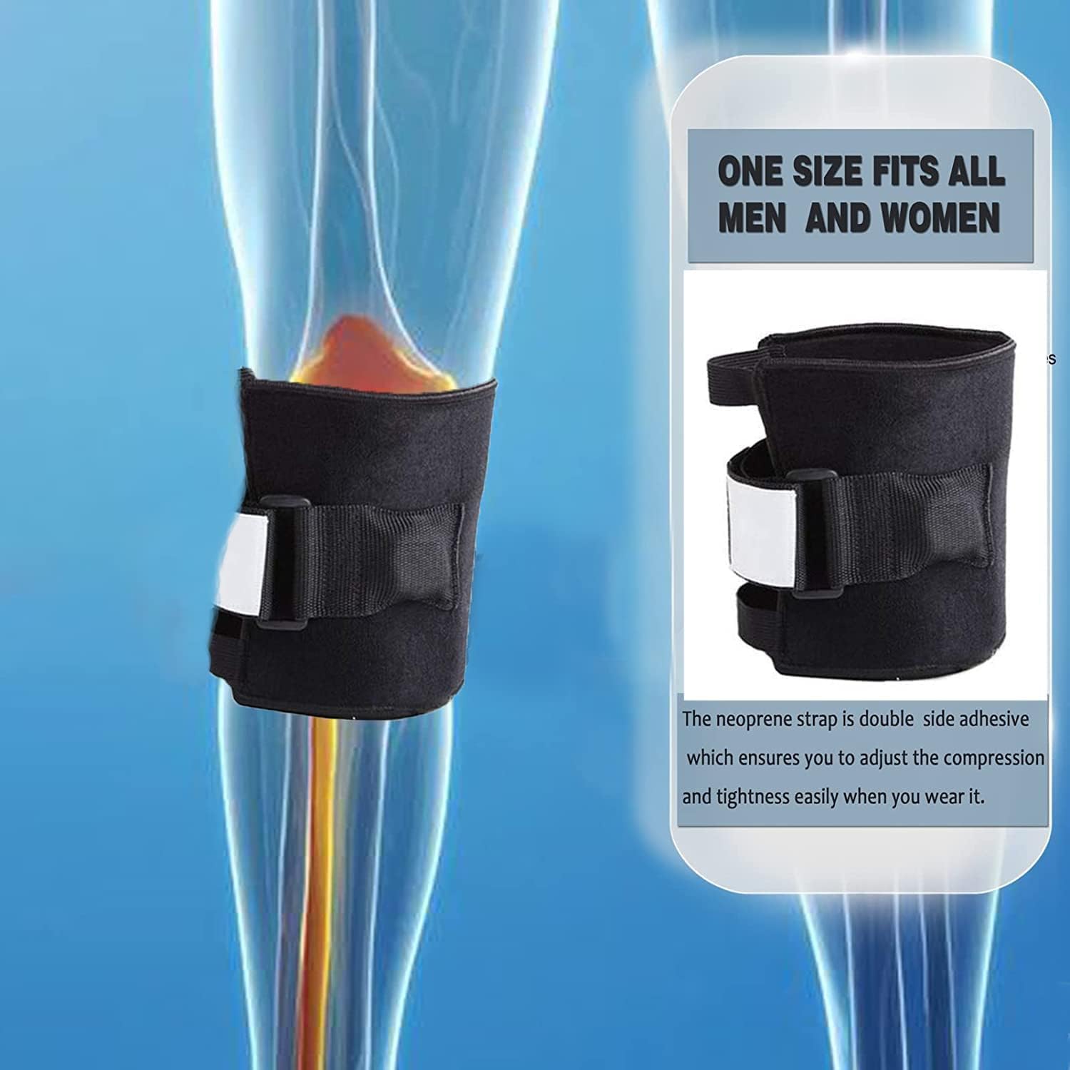 ORANGLES Knee Brace Health Care Sports Leg Guard for Pain Relief and Joint Support - high resolution display - exposing craftsmanship - Image 2 of 4 | built for everyone | Knee Brace Health Care Sports Leg Guard for Pain Relief and Joint Support for sale Georgia | Free Shipping ORANGLES